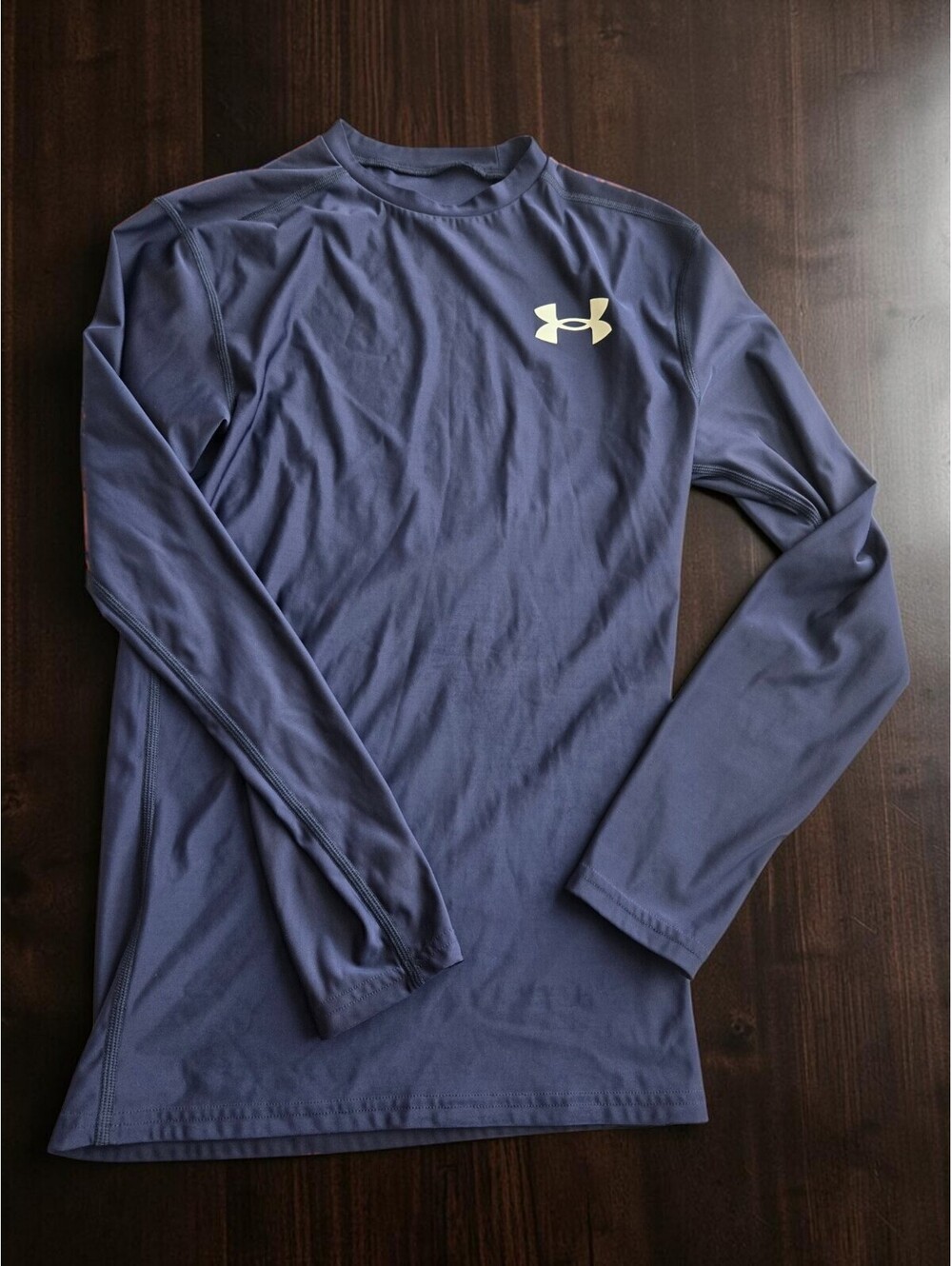Under Armour Men's HeatGear Compression Long Sleeve Shirt Medium Navy
